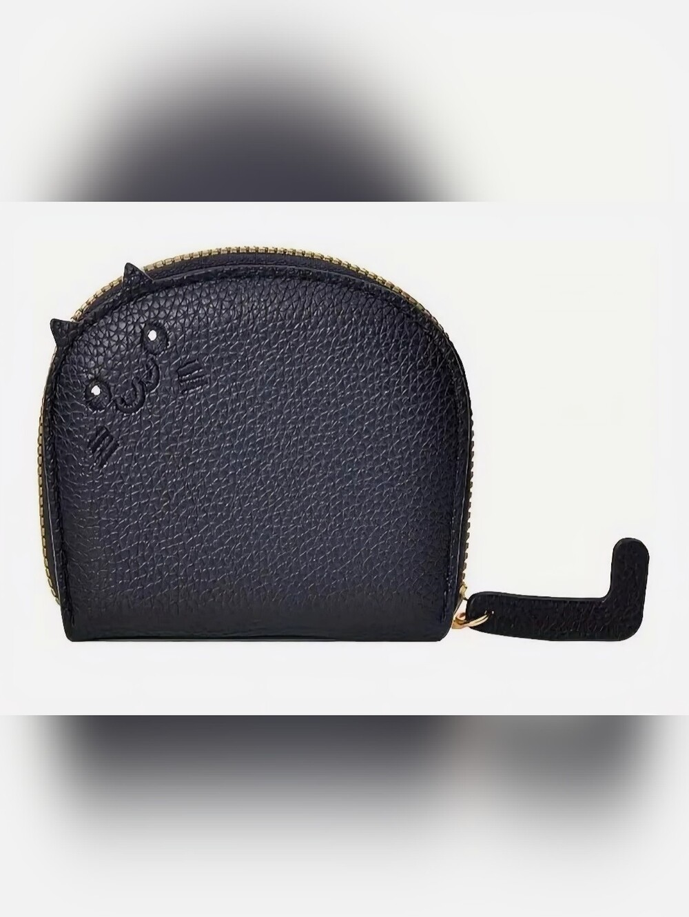 Cat Face Accordion Card Wallet Black Grey Burnt Orange 4.13” x 3.35" NWT Choose - Picture 3 of 6